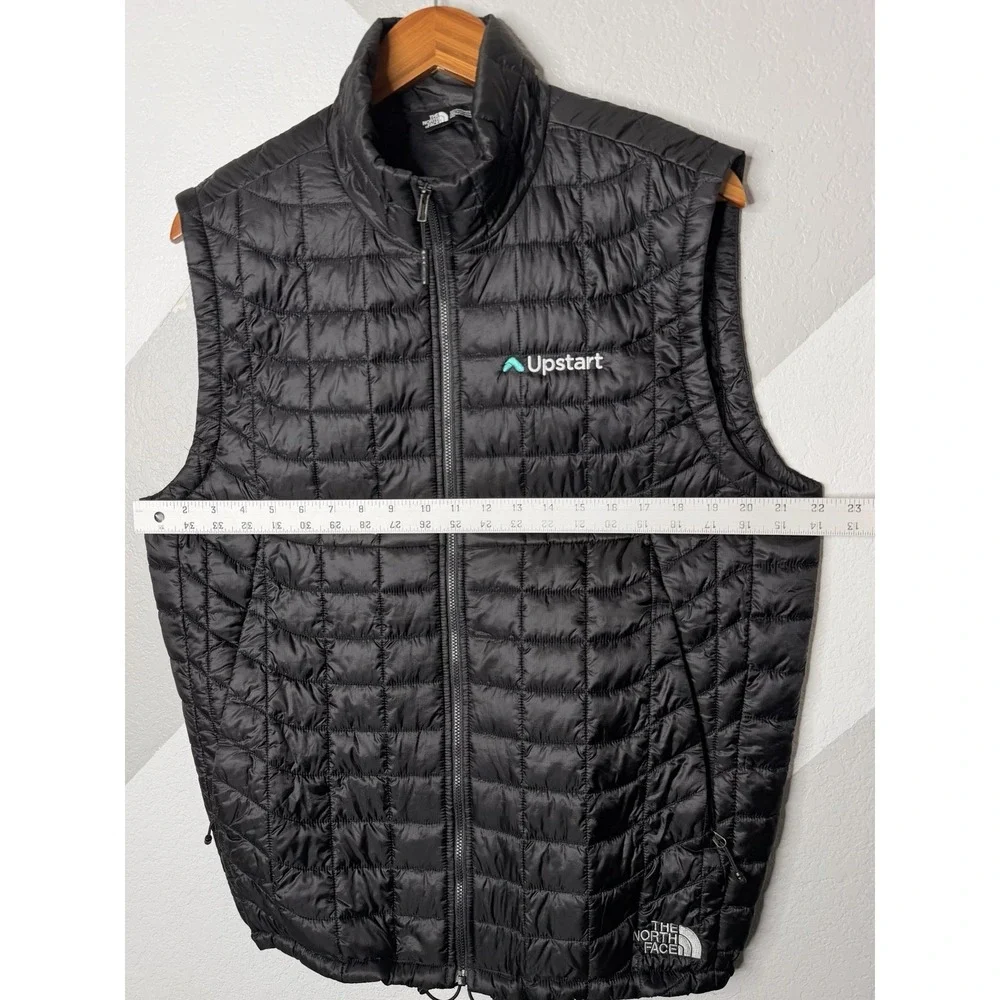 The North Face ThermoBall Quilted Vest Upstart Logo Black Men's Size Medium M
